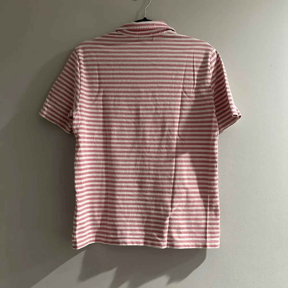Polo Ralph Lauren Kids XL Boys Striped‎ Short Sleeve Polo Shirt Red White